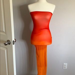 Wolford Fatal ombré red dress size small